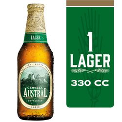 Cerveza Austral lager botella 330 cc