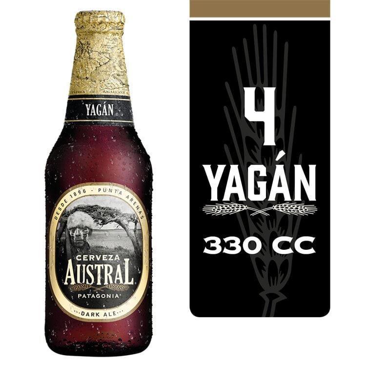 Pack Cerveza Austral yagan botella 4 un de 330 cc