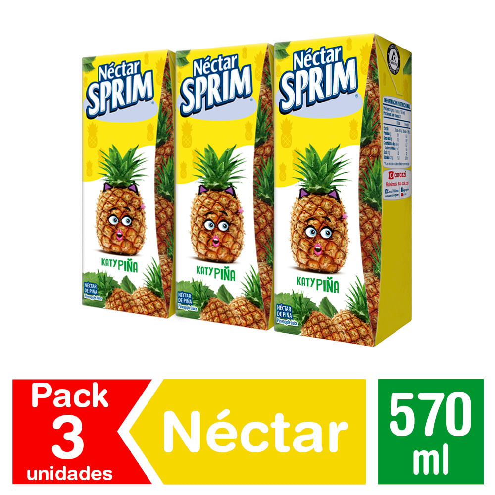 Pack néctar Sprim piña 3 un de 190 ml Pack néctar Sprim piña 3 un de 190 ml