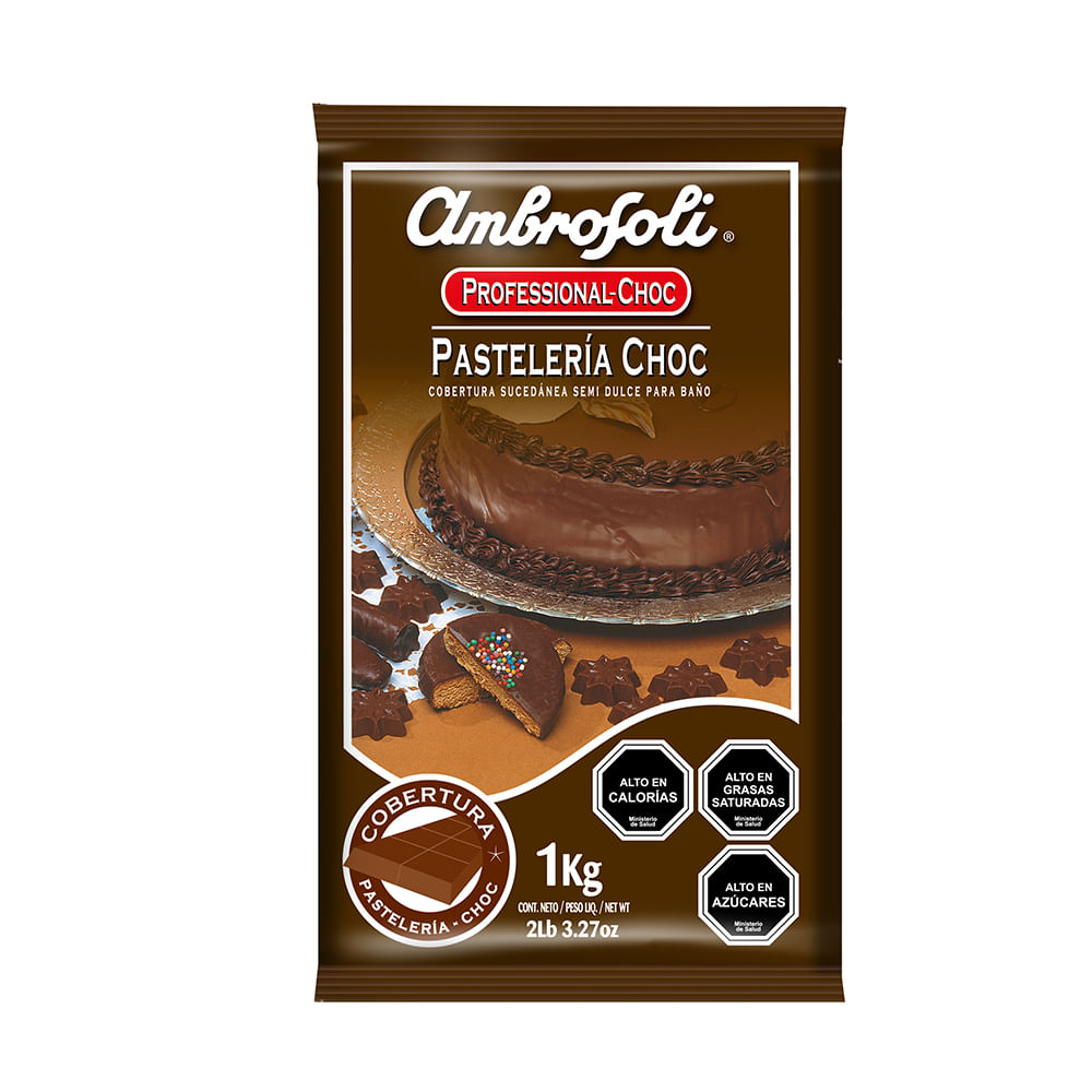Cobertura de chocolate Ambrosoli pastelería 1 Kg