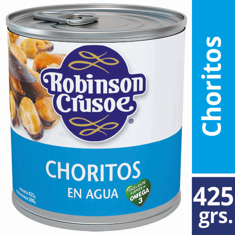 Chorito Robinson Crusoe al natural lata 425 g