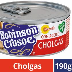 Cholgas Robinson Crusoe en aceite lata 190 g