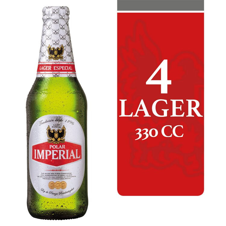 Pack Cerveza Imperial botella 4 un de 330 cc