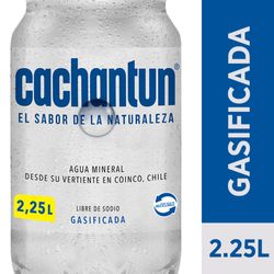 Agua mineral Cachantun con gas 2.25 L