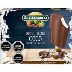 Helado Guallarauco coco c/chocolate 8 un