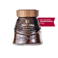 Café soluble liofilizado Juan Valdez clásico frasco 190 g