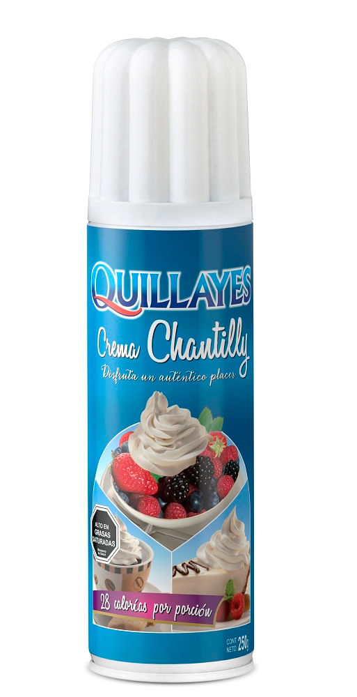 Crema chantilly Quillayes spray 250 g