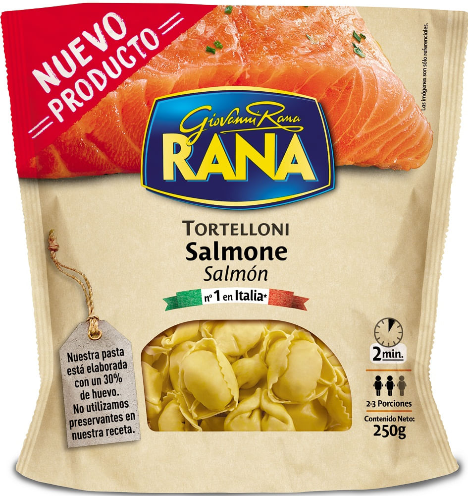 Pasta tortelloni Rana salmón 250 g