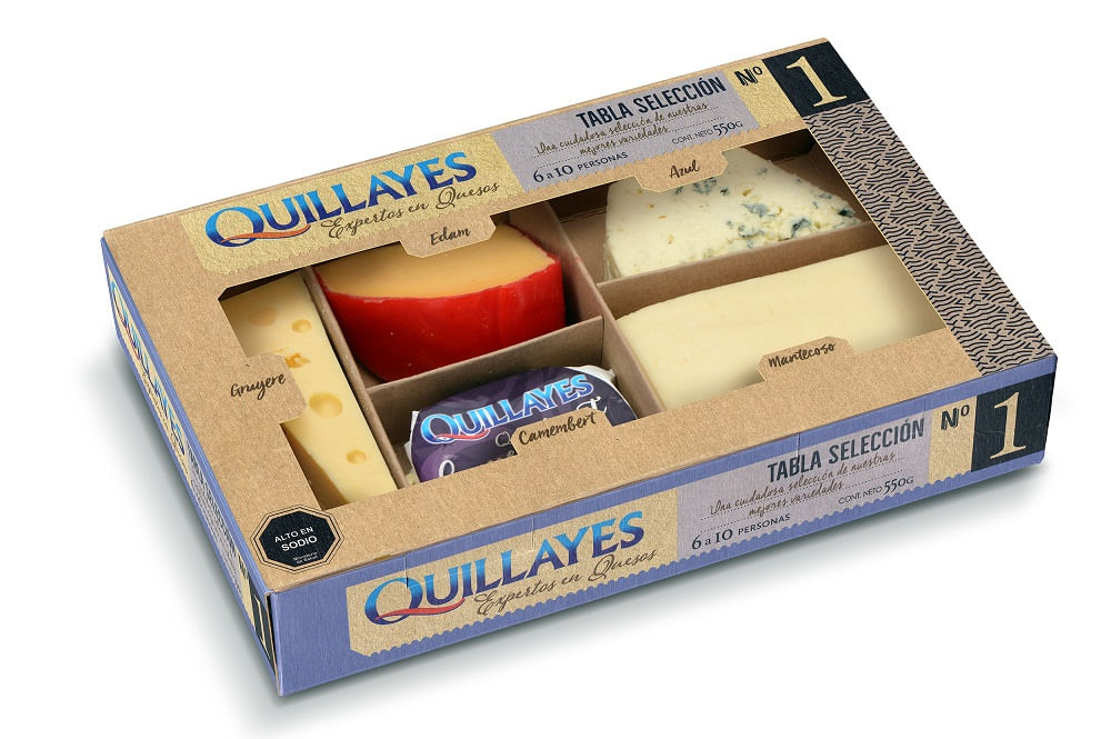 Tabla de quesos Quillayes N°1 550 g
