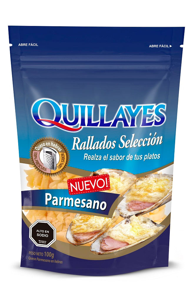 Queso rallado Quillayes parmesano 100 g