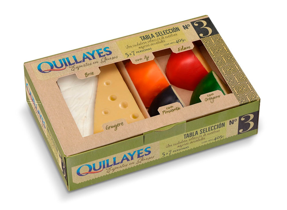 Tabla de quesos Quillayes selección N°3 405 g