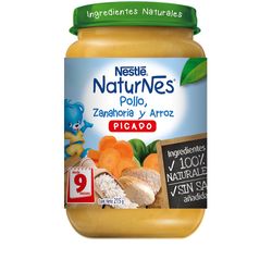 Picado Nestlé Naturnes pollo zanahoria y arroz 215 g