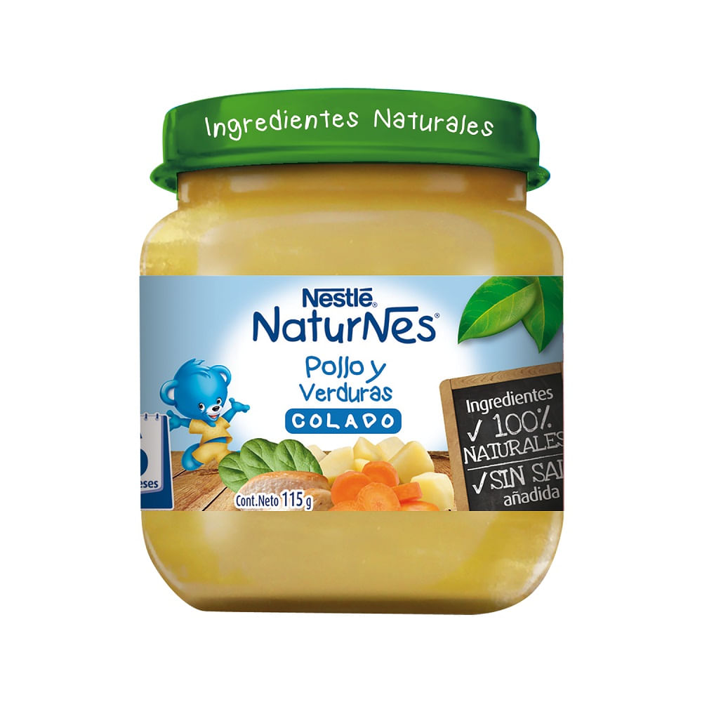 Colado Nestlé Naturnes pollo y verduras 115 g