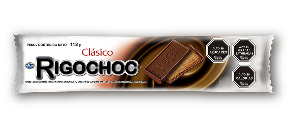 Galletas Dos en Uno Rigochoc chocolate 113 g