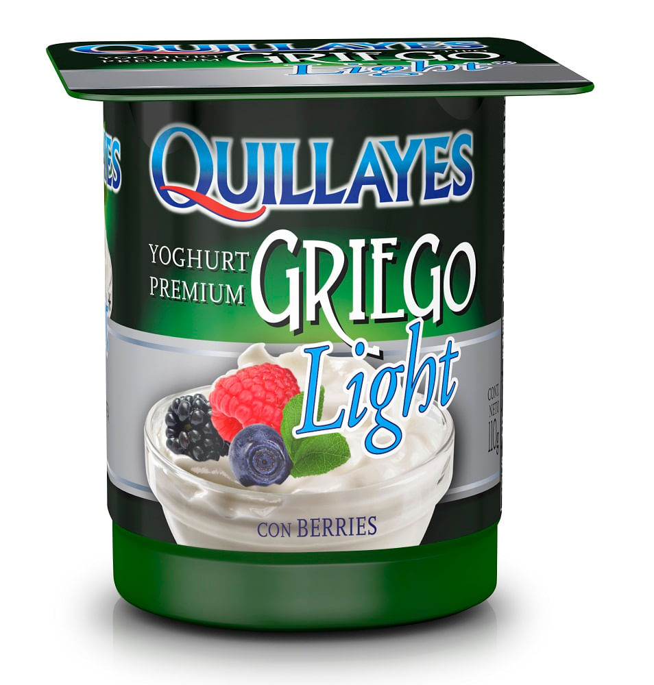 Yoghurt griego Quillayes light berries 110 g
