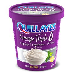 Yoghurt Quillayes griego natural triple 0 pote 400 g