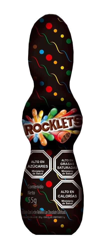 Conejo chocolate Rocklets Dos en Uno 55 g