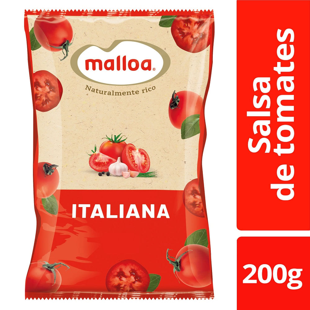 Salsa de tomate Malloa italiana 200 g