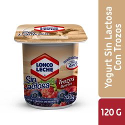 Yoghurt Loncoleche sin lactosa trozos berries 120 g