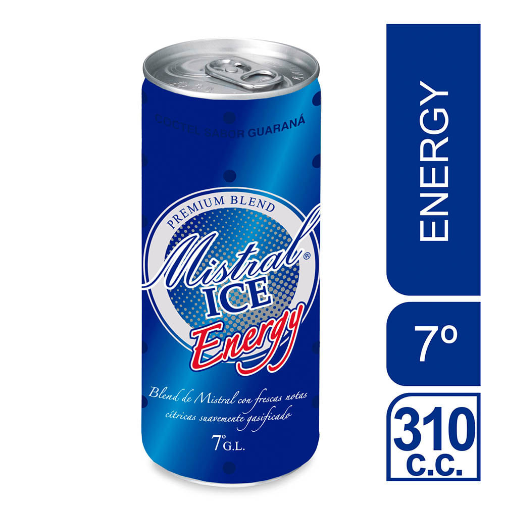 Cóctel Mistral ice energy lata 310 cc
