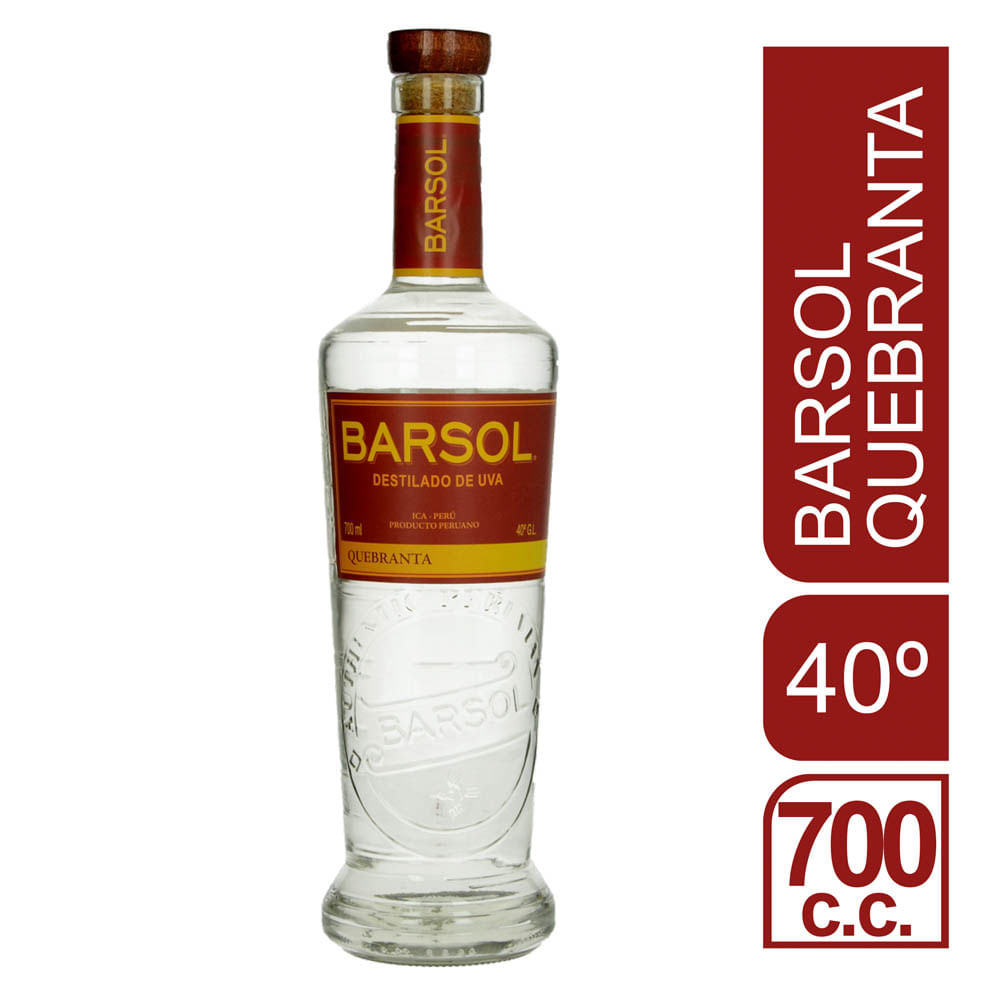 Licor quebranta Barsol botella 700 cc