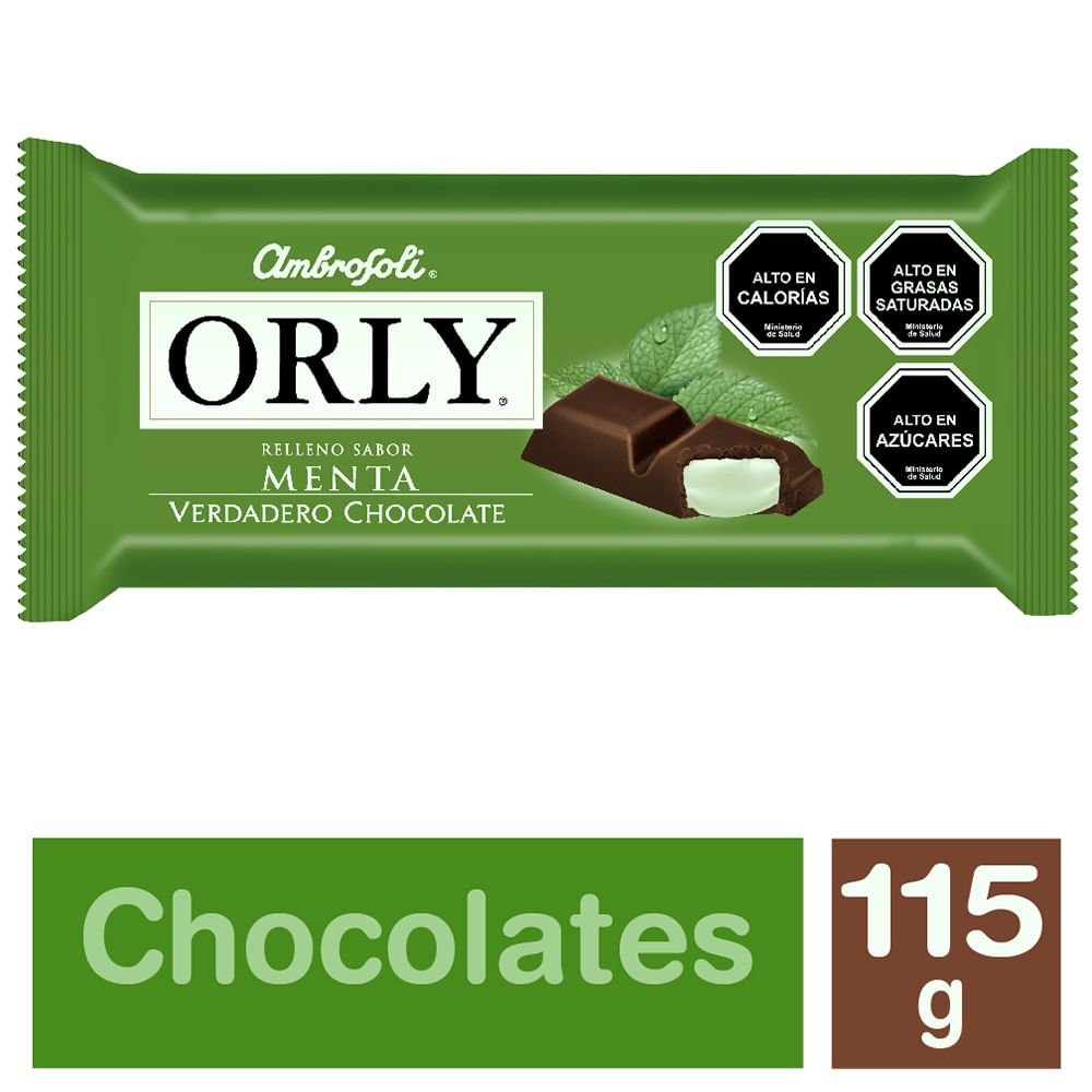 Chocolate Orly relleno menta 115 g