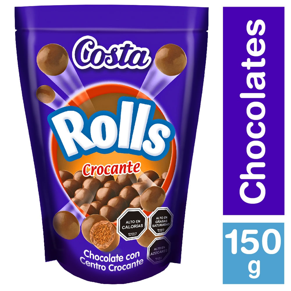 Chocolate Rolls Costa crocantes 150 g
