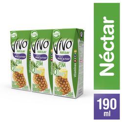 Pack néctar Vivo piña 3 un de 190 ml