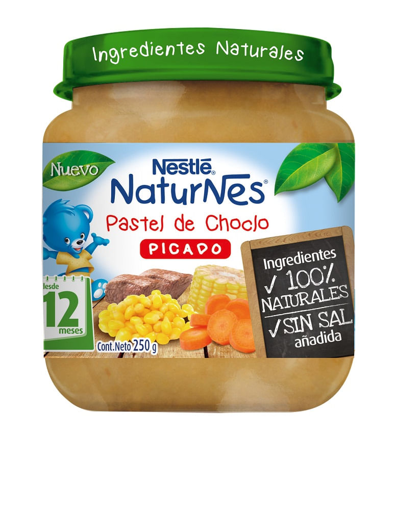 Picado Nestlé Naturnes pastel de choclo 250 g