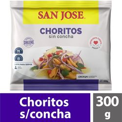 Choritos sin concha San Jose congelados 300 g