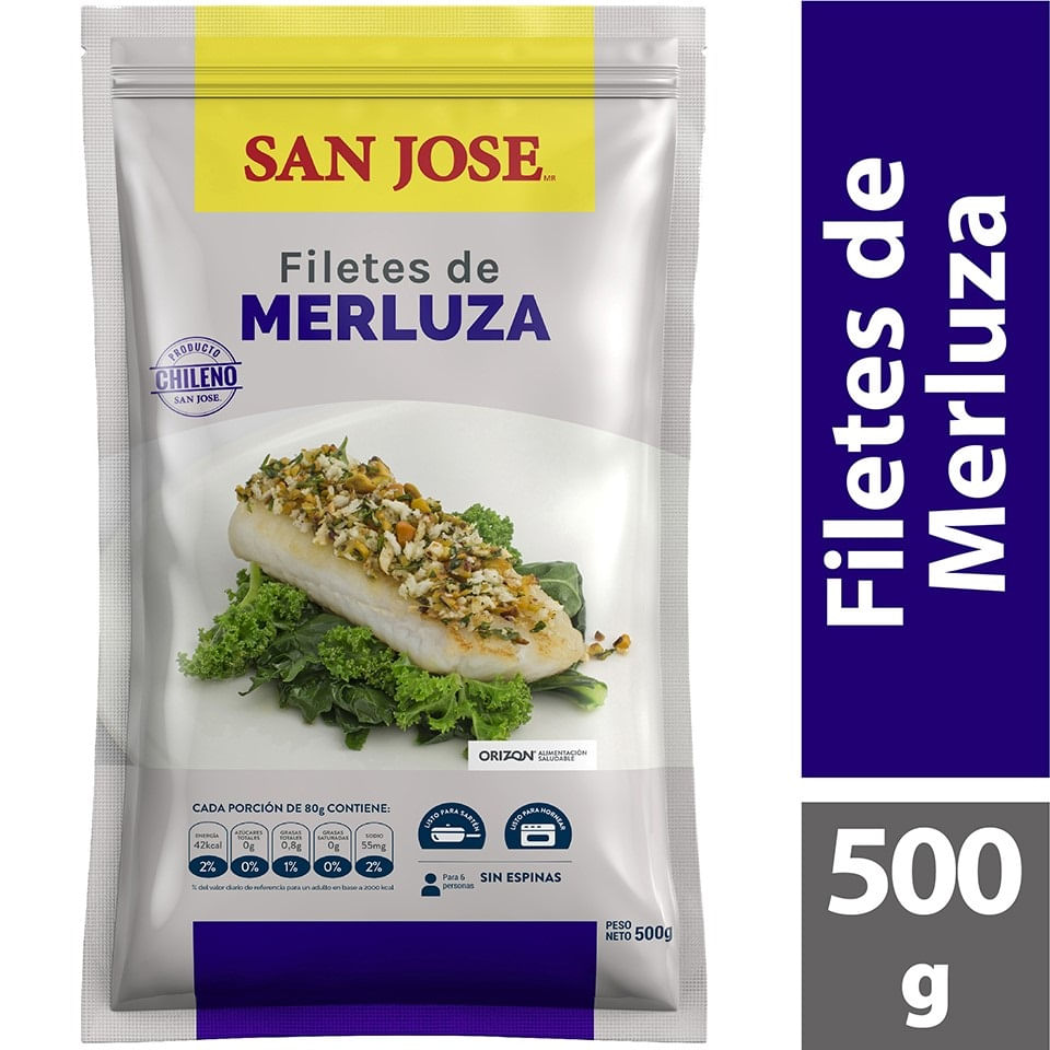 Filetes de merluza hoki San José sobre 500 g