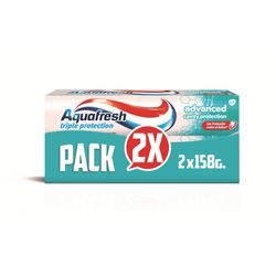 Pack pasta dental Aquafresh advance 2 un de 158 g