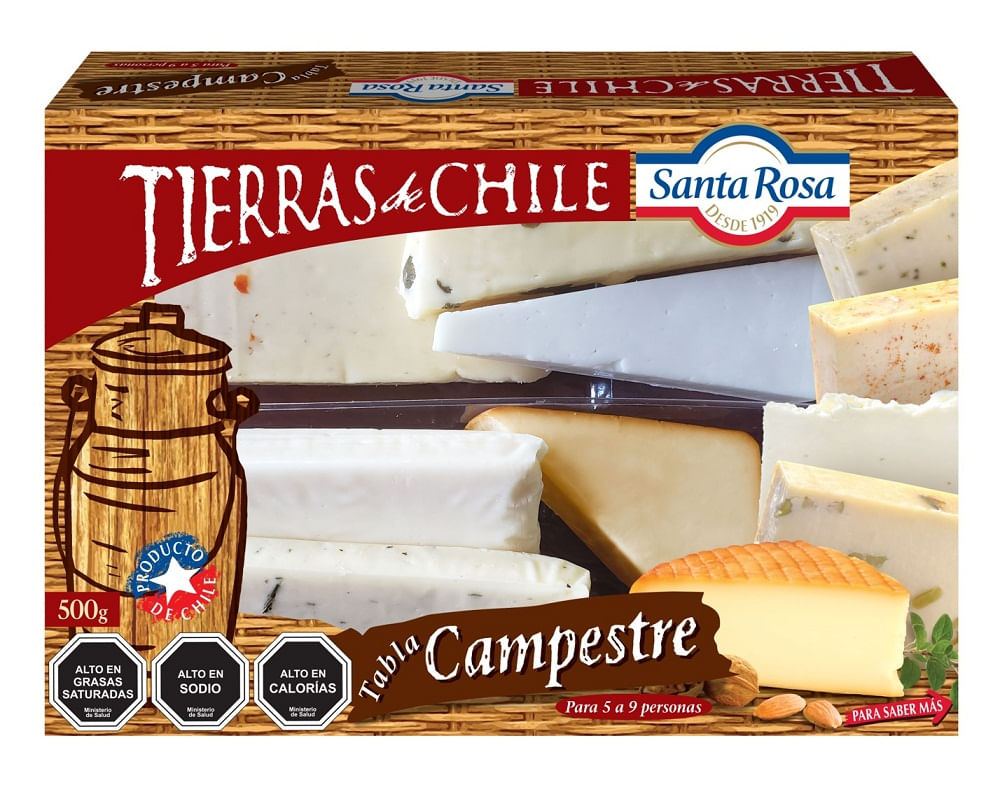 Tabla de quesos Santa Rosa Campestre 500 g
