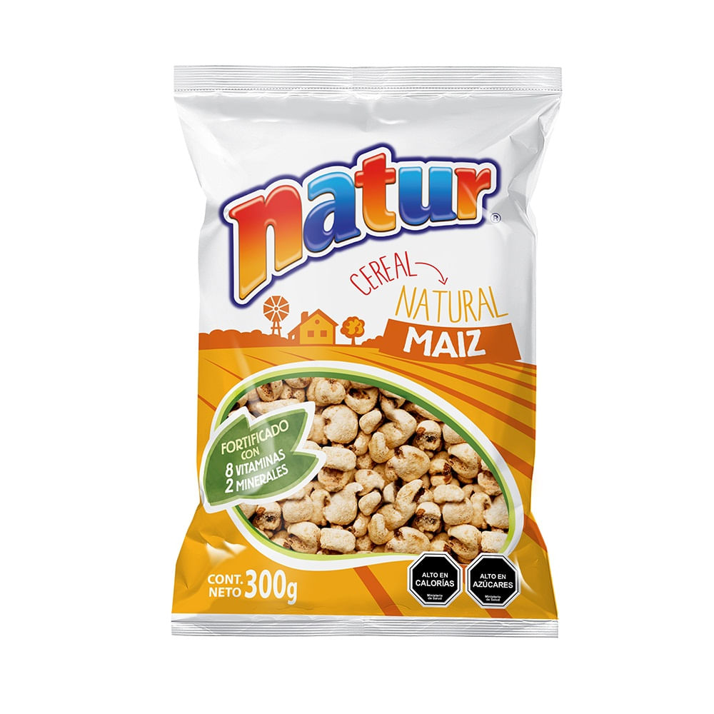 Cereal Natur maíz inflado bolsa 300 g Cereal Natur maíz inflado bolsa 300 g