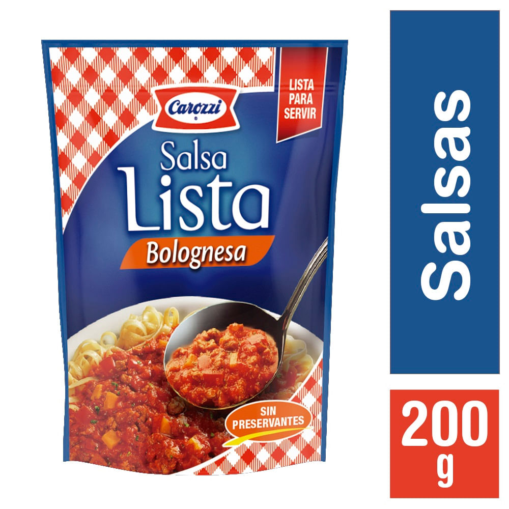 Salsa lista Carozzi bolognesa 200 g