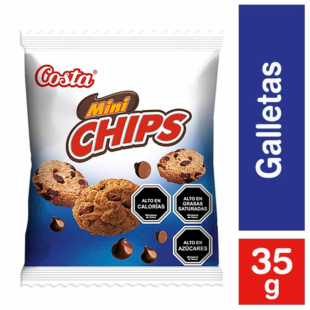 Galletas mini Costa chips chocolate 35 g