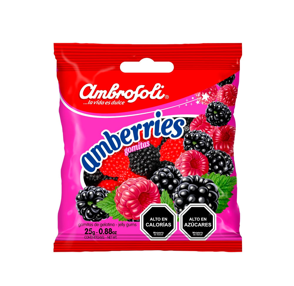 Gomitas Ambrosoli amberries 25 g Gomitas Ambrosoli amberries 25 g