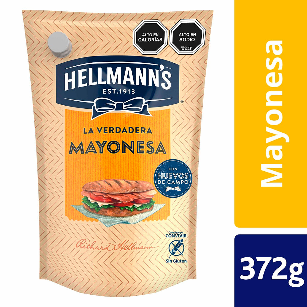 Mayonesa Hellmann´s doy pack 372 g