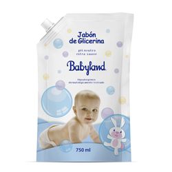 Jabón líquido Babyland glicerina doypack 750 ml