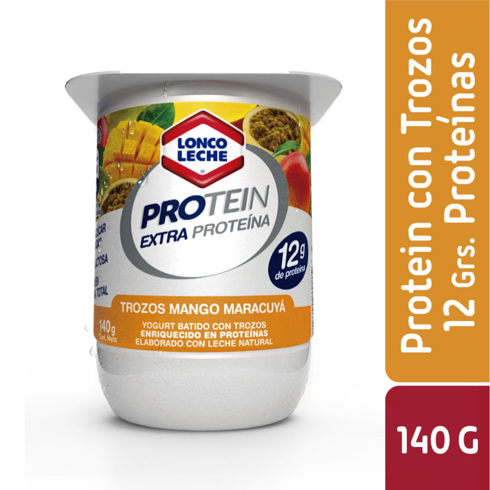 Yoghurt Loncoleche Protein trozo mango maracuyá 140 g