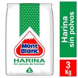 Harina Mont Blanc sin polvos 3 Kg