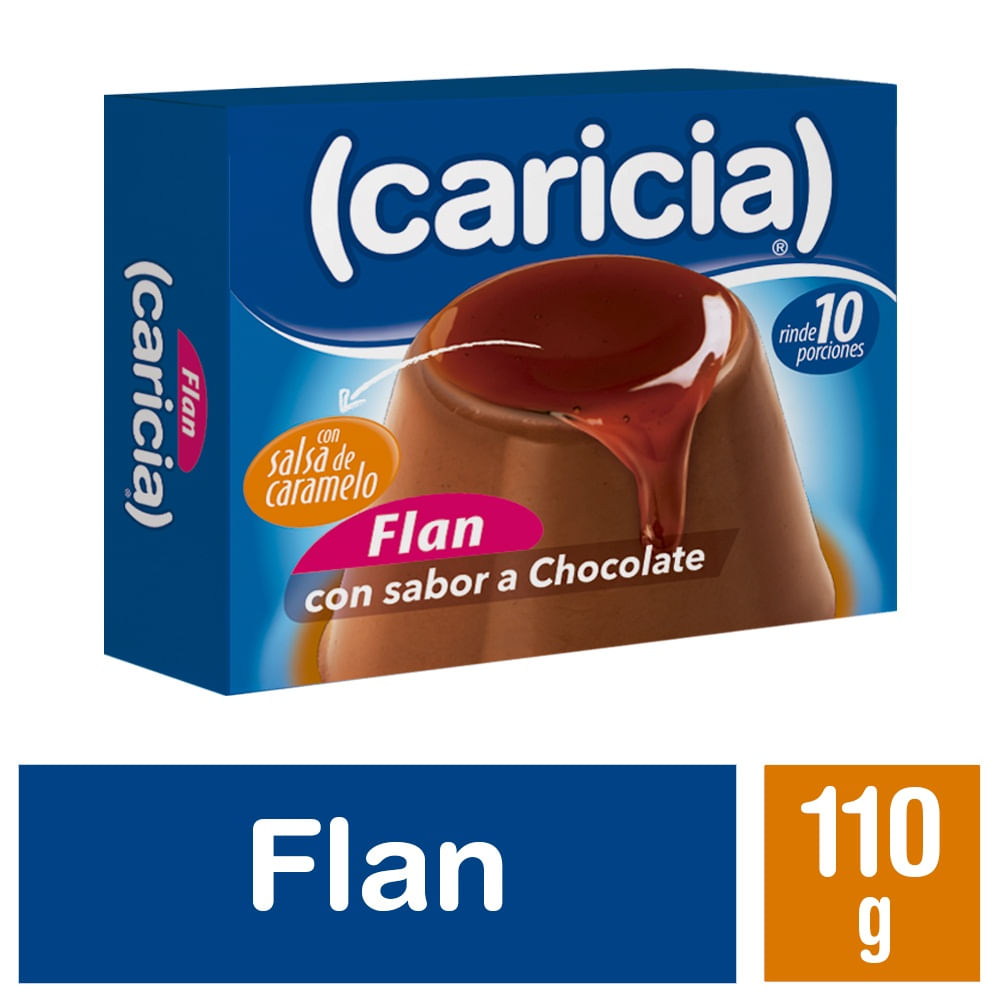 Flan Caricia chocolate con salsa caramelo 110 g