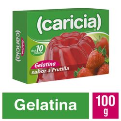 Gelatina Caricia frutilla 100 g