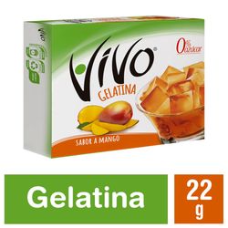 Gelatina Vivo mango libre de azúcar 22 g
