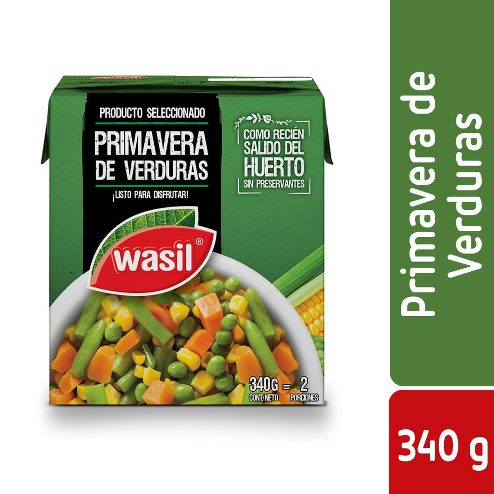 Ensalada verduras Wasil tetra 340 g