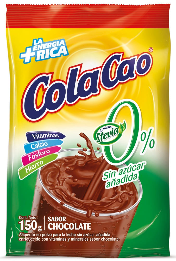 Saborizante Cola Cao chocolate con stevia bolsa 150 g