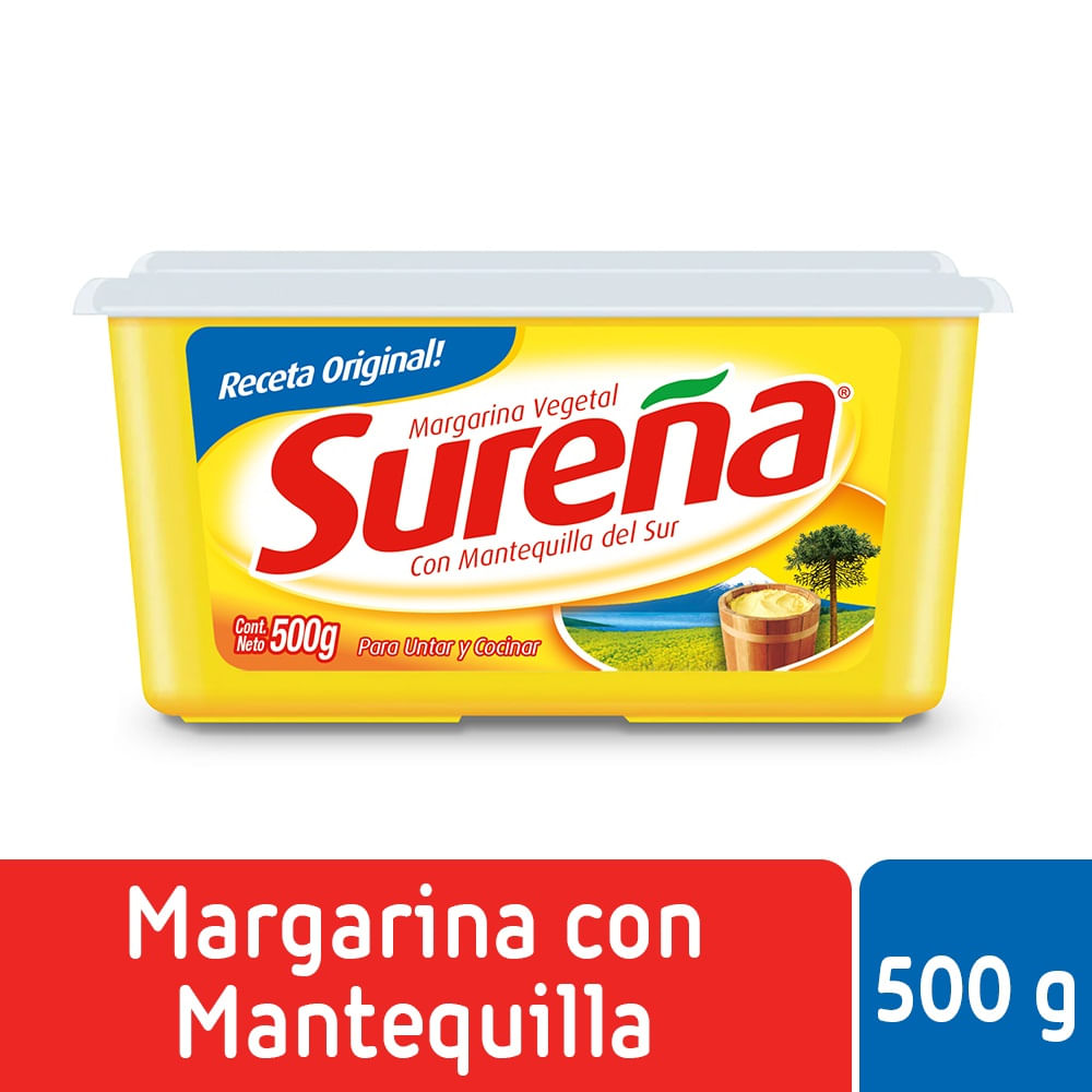 Margarina Sureña con mantequilla pote 500 g