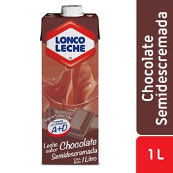 Leche semidescremada Loncoleche sabor chocolate con tapa 1 L
