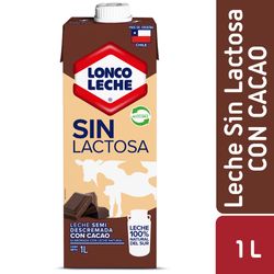 Leche semidescremada sin lactosa Loncoleche sabor chocolate 1 L