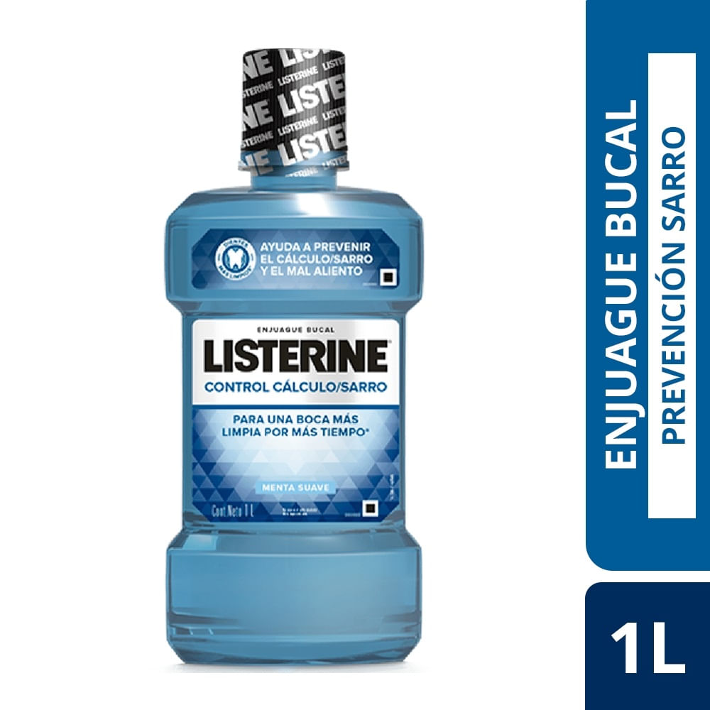 Enjuague bucal Listerine control sarro 1 L